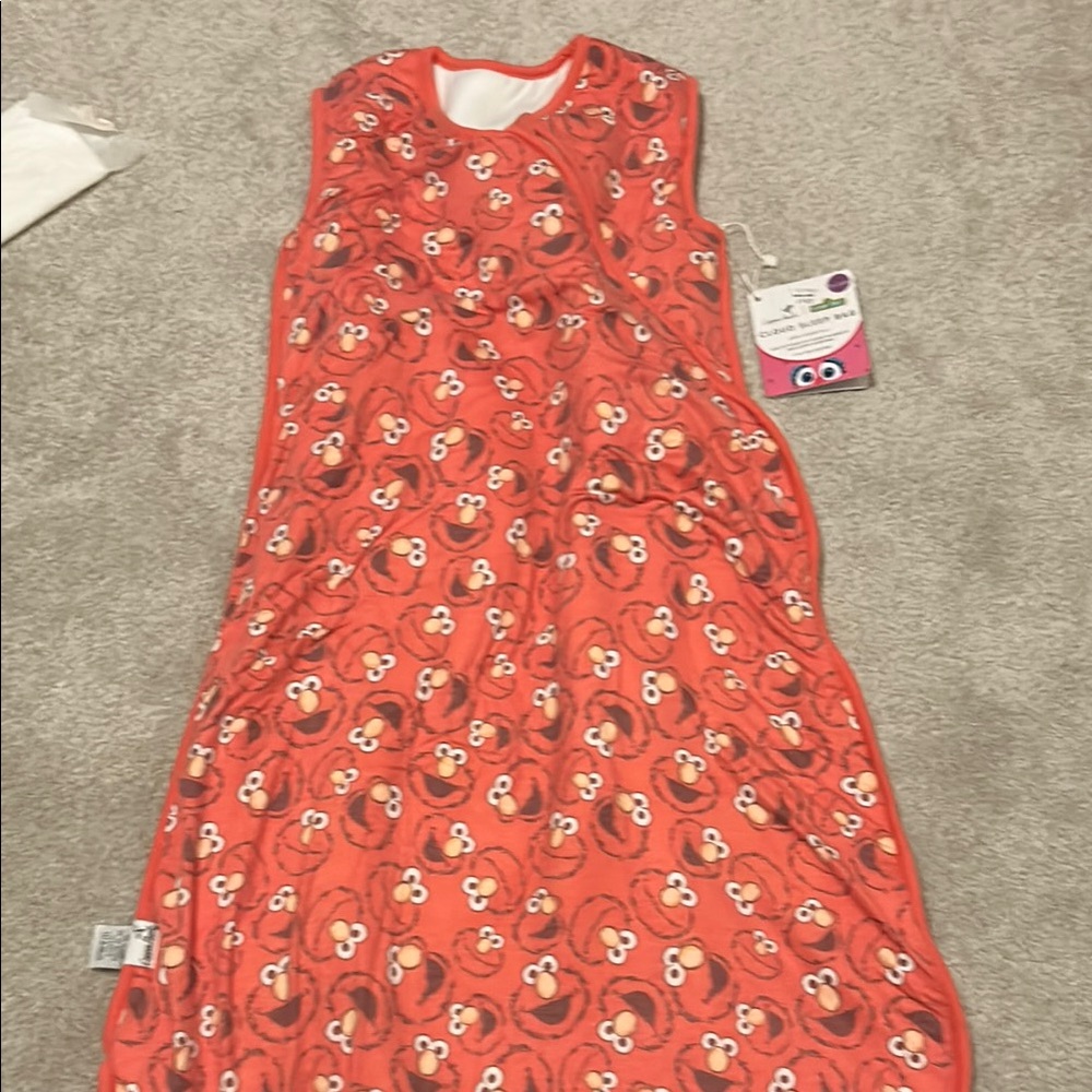 Red Sleep Sacks with Vibrant Cartoon Print